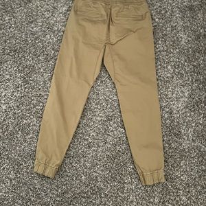MENS BEIGE HOLLISTER JOGGERS SIZE SMALL